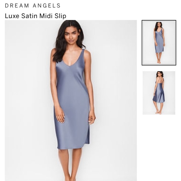 luxe satin midi slip